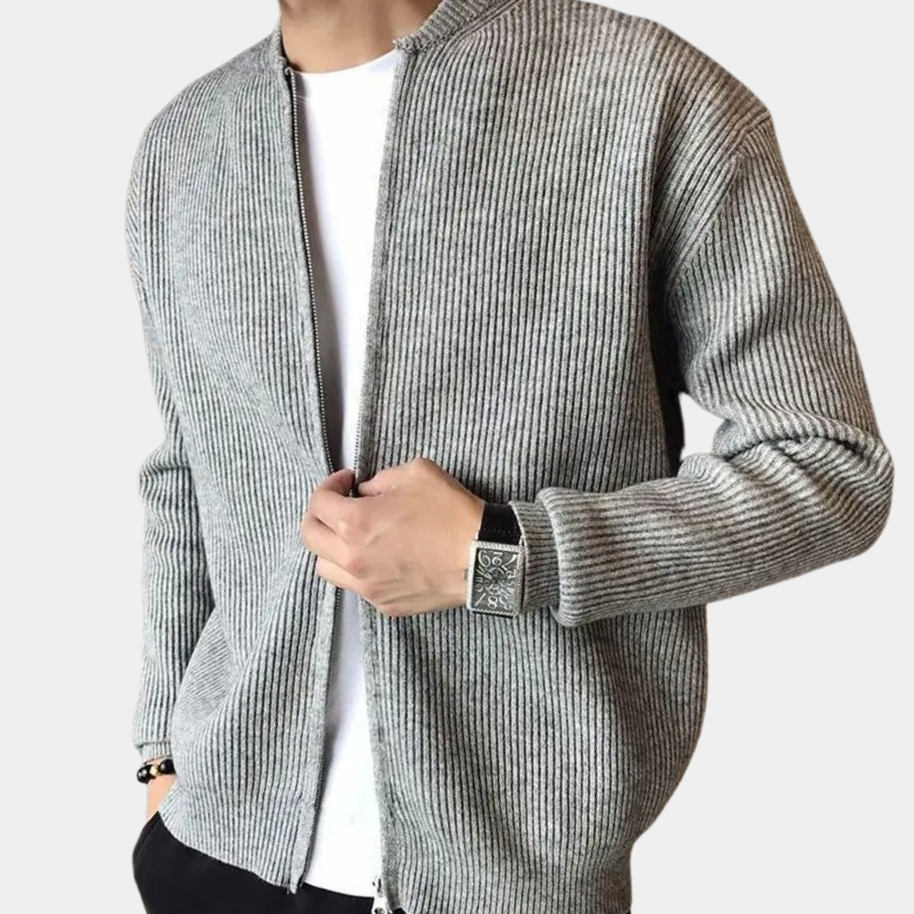 Stylish casual slim fit sweater jacket