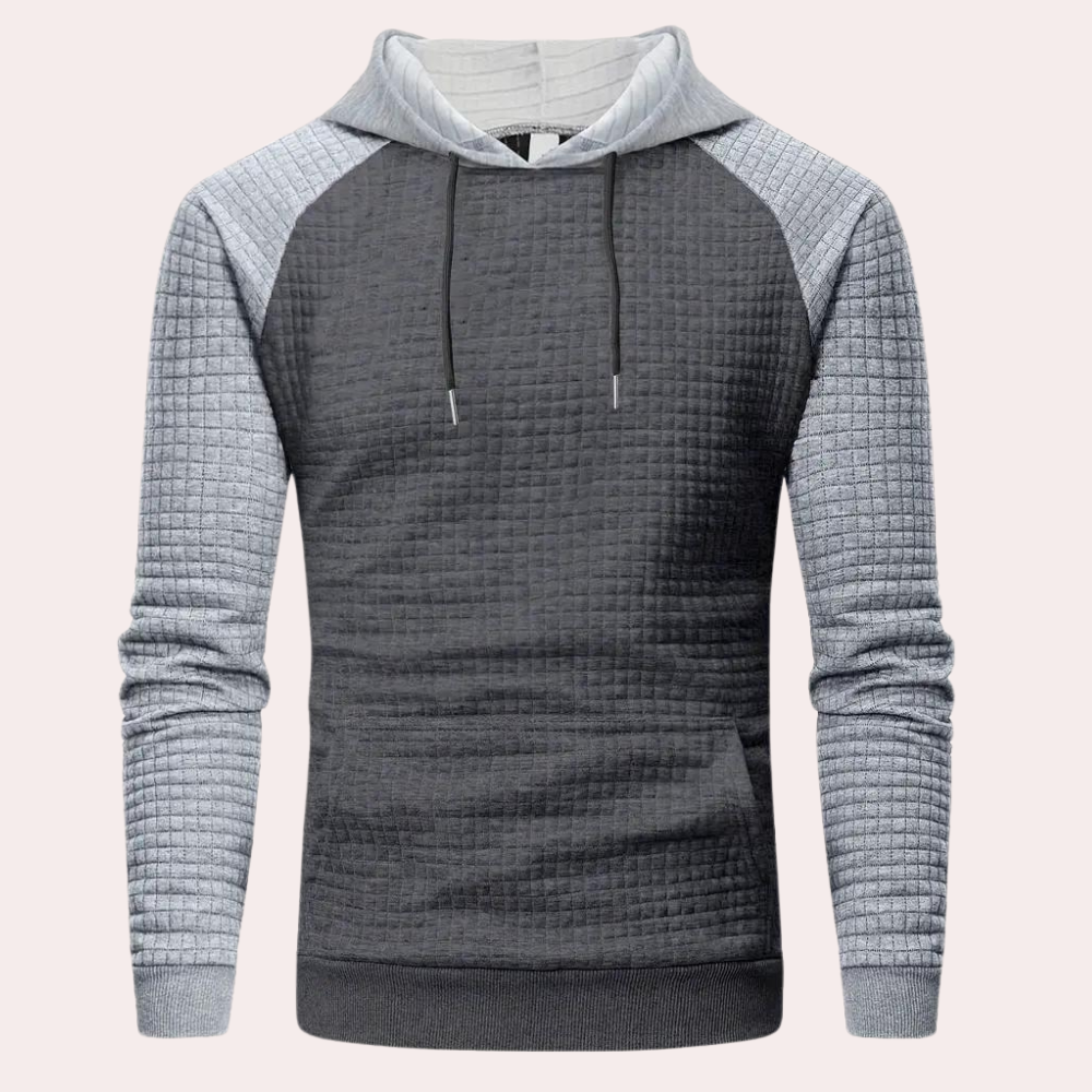 Light and casual hooded sweatshirt for men