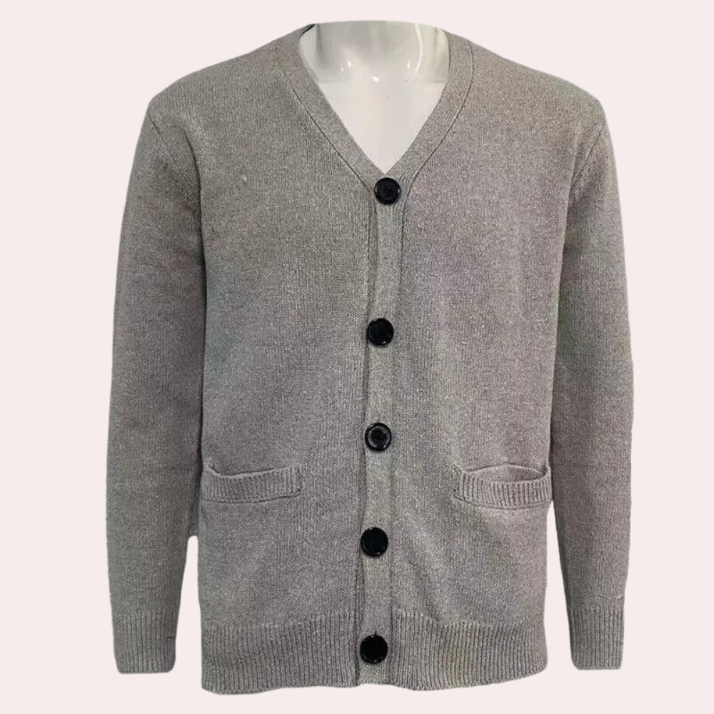 Men's slim fit v-neck cardigan