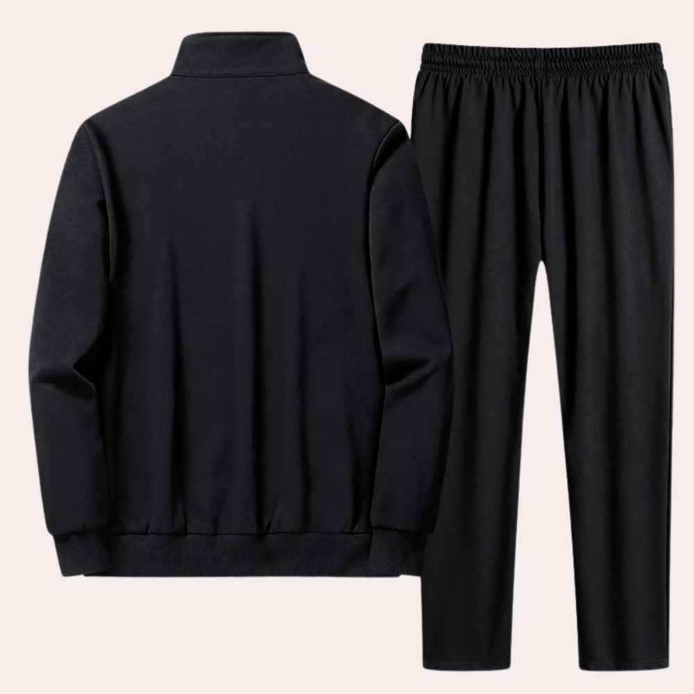 Comfortable Slim Fit Tracksuit - Breathable Polyester Athleisure Wear