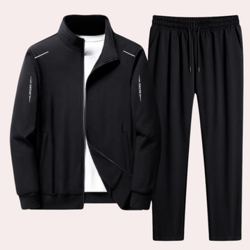 Comfortable Slim Fit Tracksuit - Breathable Polyester Athleisure Wear