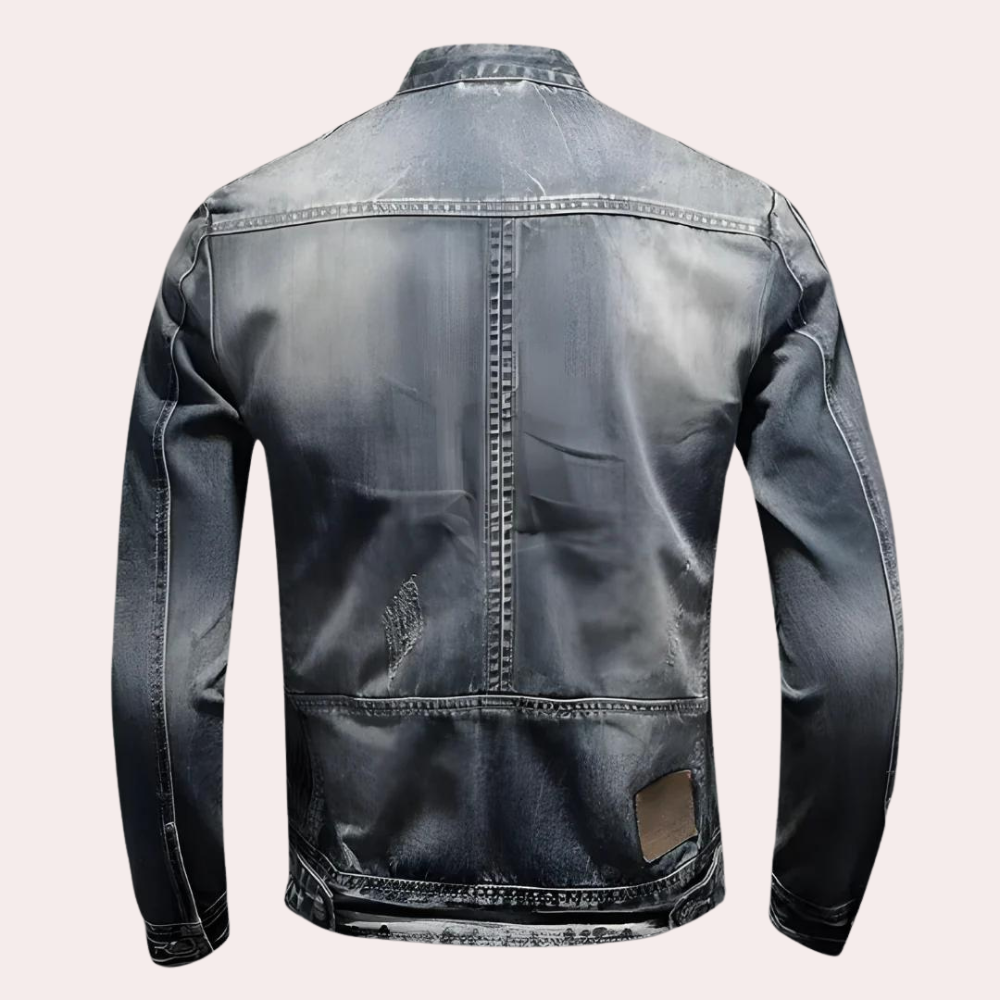 Men's casual retro denim jacket