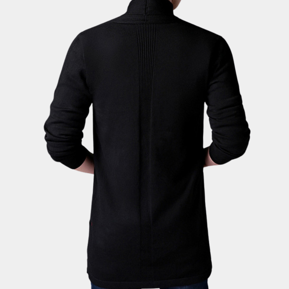 Men's thickened trendy loose lapel collar cardigan sweater