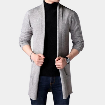 Men's thickened trendy loose lapel collar cardigan sweater