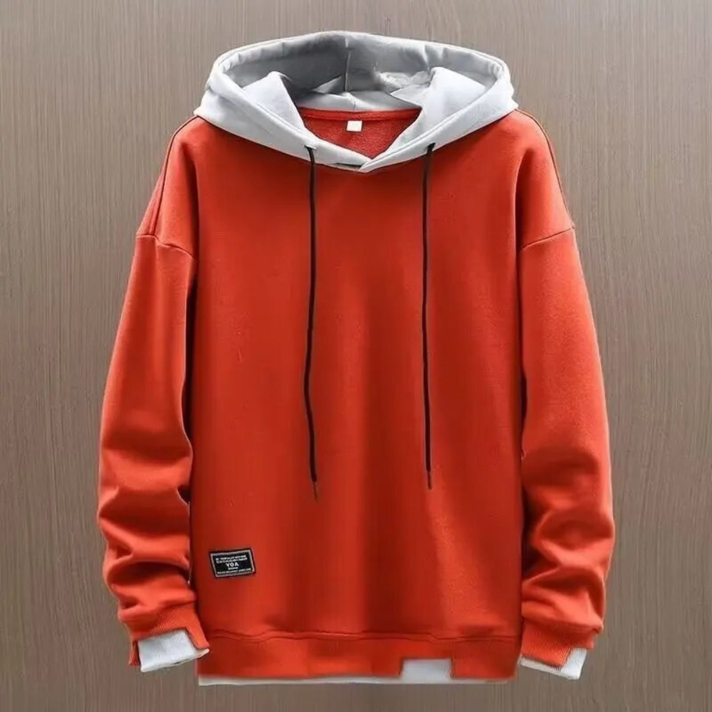 Trendy men's hooded casual leisurewear sweatshirt