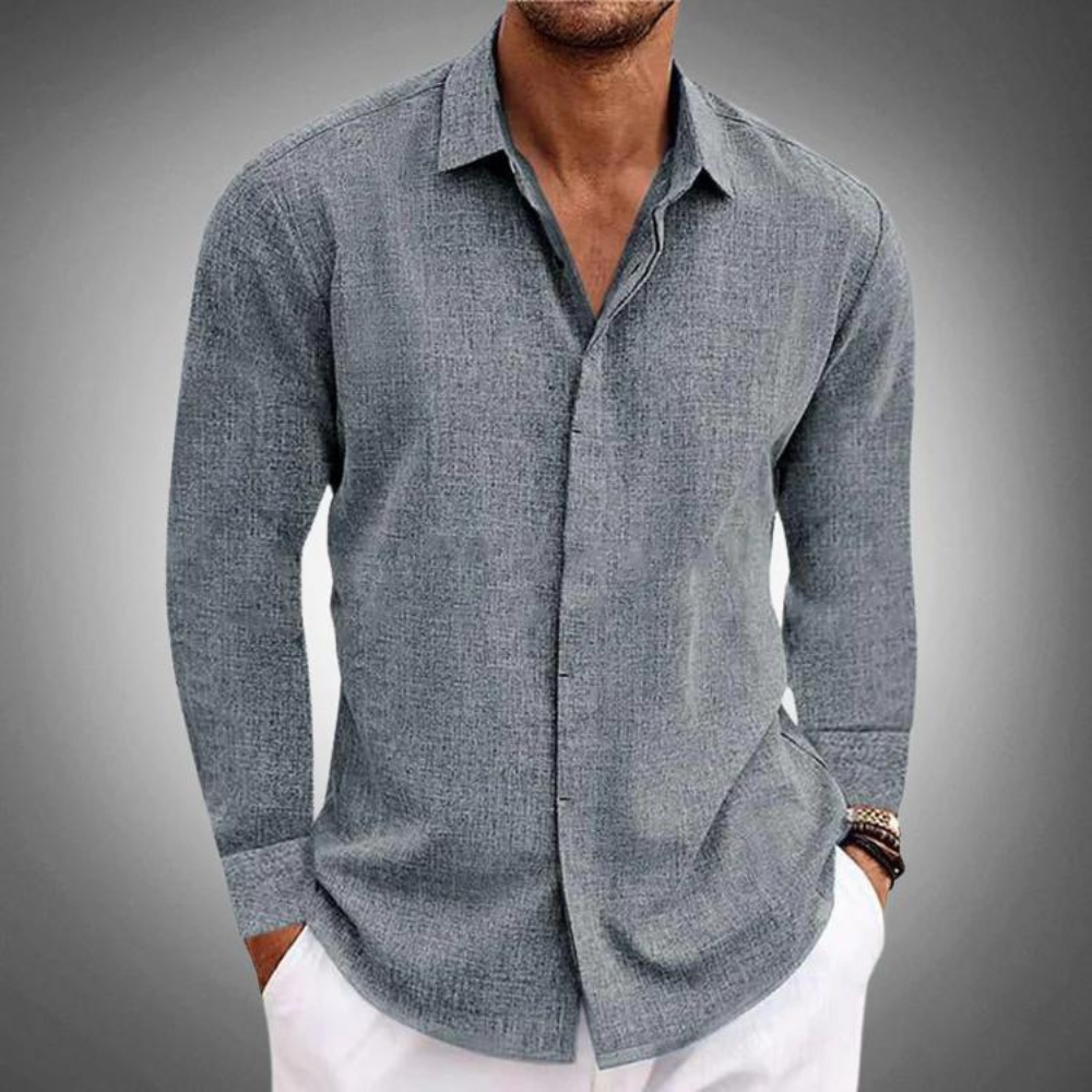 Men's short-sleeved retro cardigan t-shirt