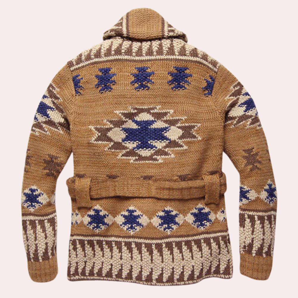 Retro classic men's cardigan sweater