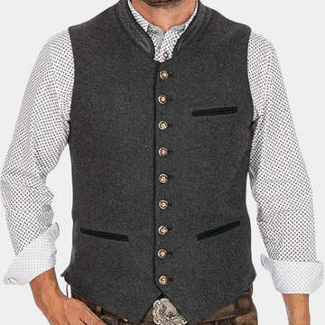 Men's v-neck bavarian flair elegant design vest