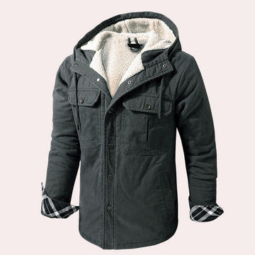 Men's hooded cotton jacket for winter