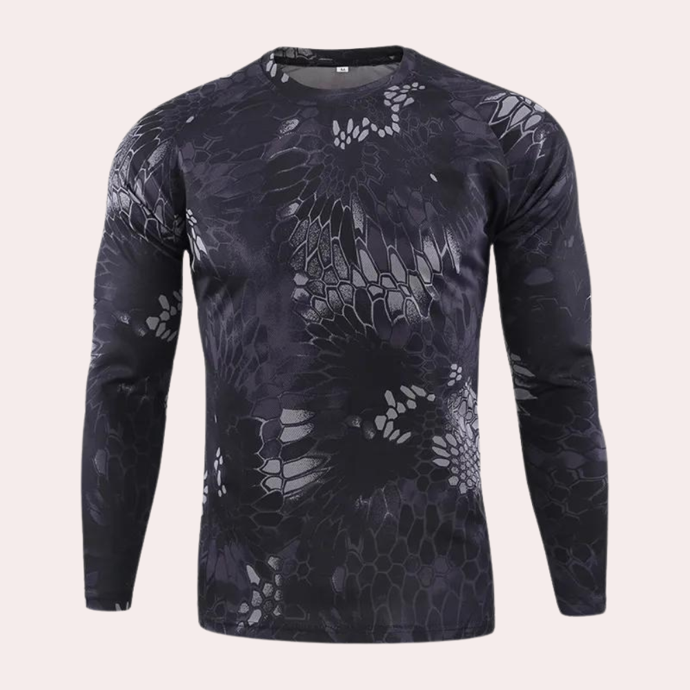 Men's 3d digital printed slim fit crew neck sweatshirt