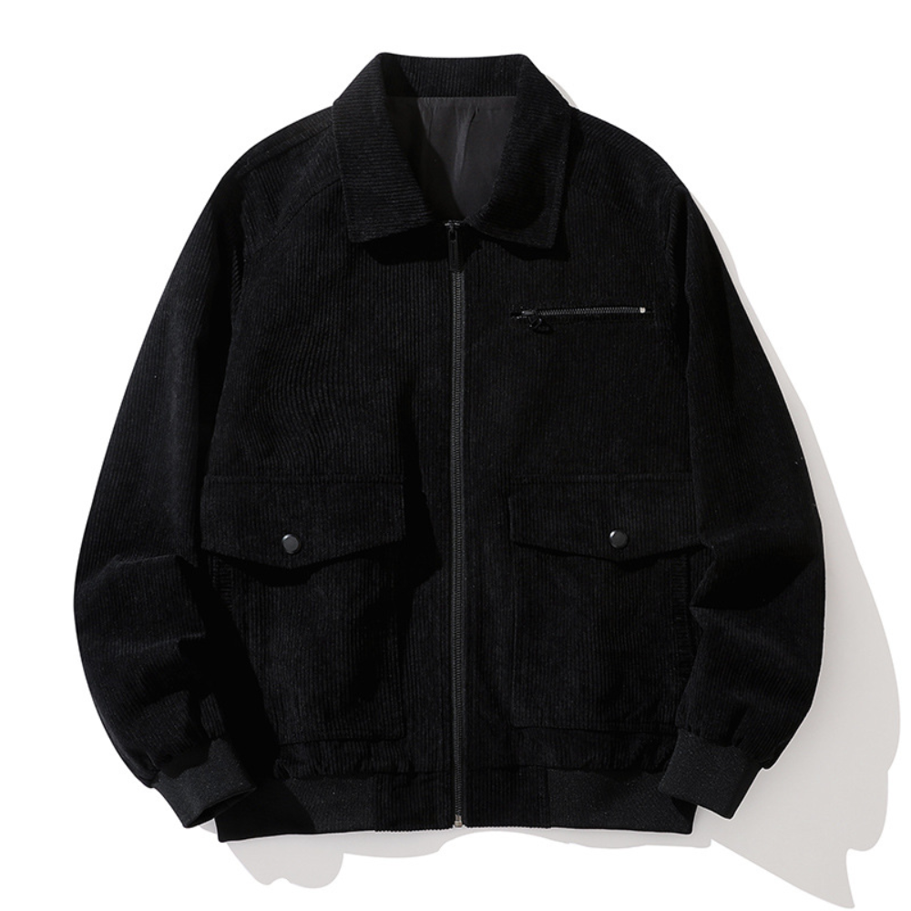 Stylish men's corduroy jacket