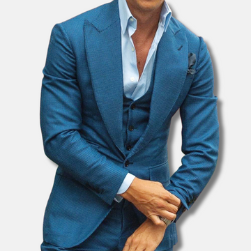 Men's Slim Fit Plaid Jacket