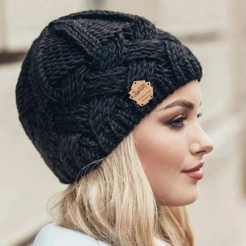 Jules | Chunky Knit Beanie with Cable Detail
