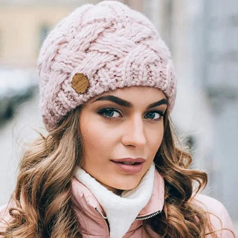 Jules | Chunky Knit Beanie with Cable Detail