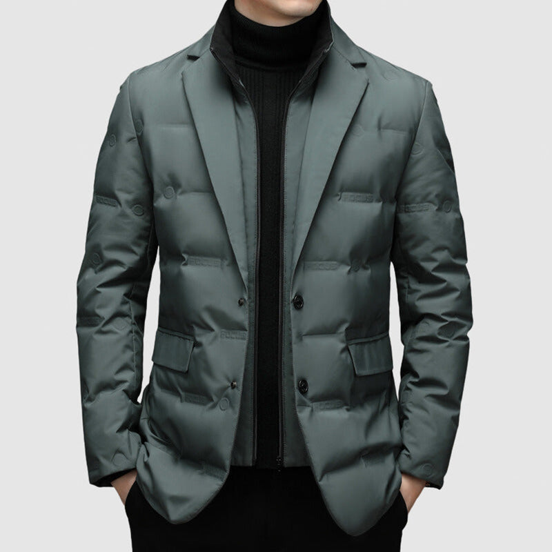 Men's autumn winter down suit business warm jacket