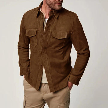 Arthur Regular Fit Jacket | Collared Button Front Men Jacket