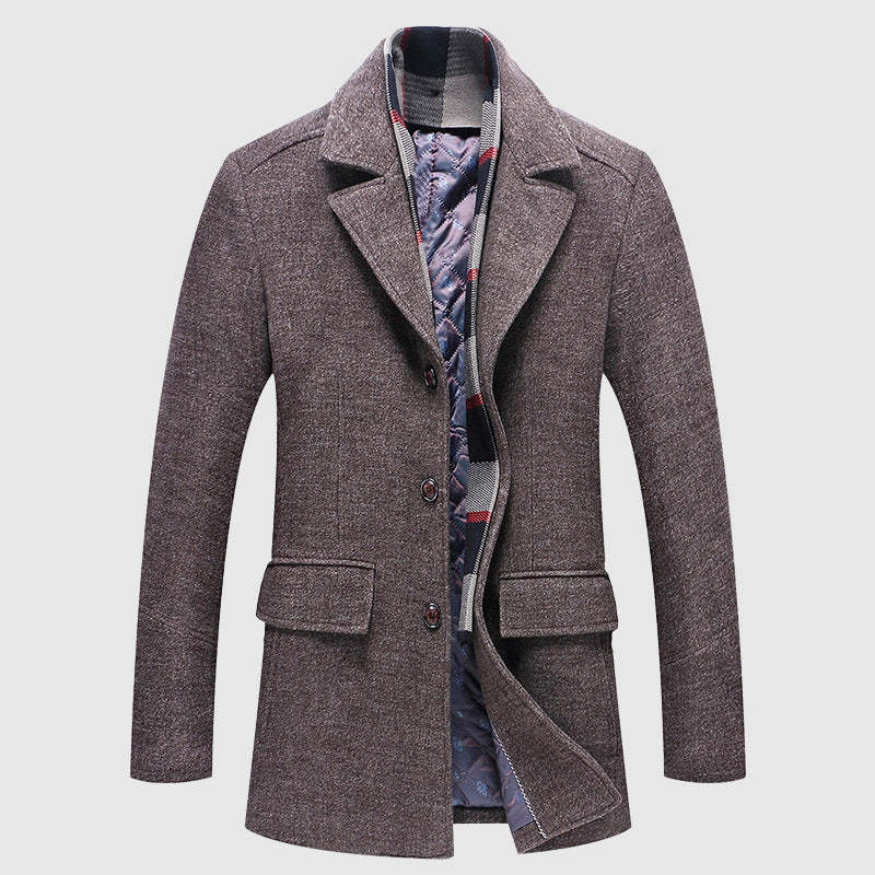 Men's warm and comfortable coat