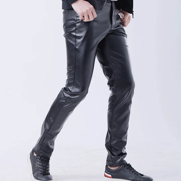 Johnny - Trendy Leather Pants