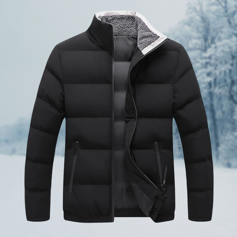 Men's insulated outdoor coat with multiple pockets