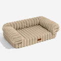 Ribbed Bolstered Pet Sofa Bed