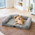 Ribbed Bolstered Pet Sofa Bed