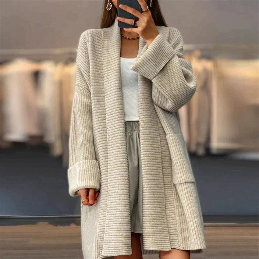 Women's knit layering cardigan