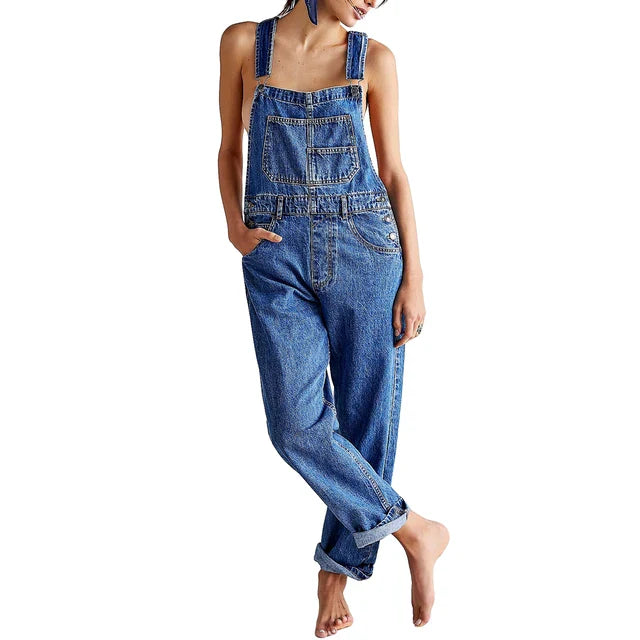 Women's Denim Jumpsuit Casual Summer Overalls