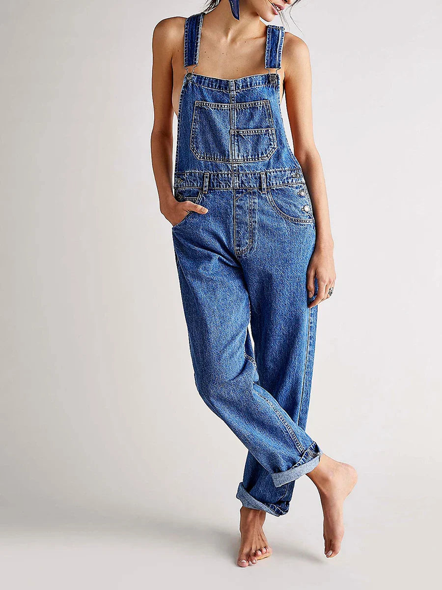 Women's Denim Jumpsuit Casual Summer Overalls