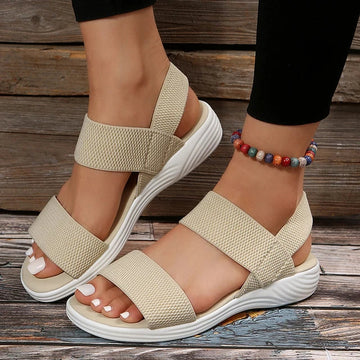 Lou - Knitted Wedge Sandals