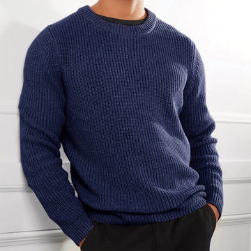 Casual long sleeve knitted sweater for men