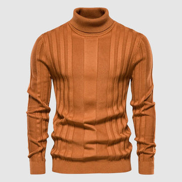 Men's ribbed pullover for winter