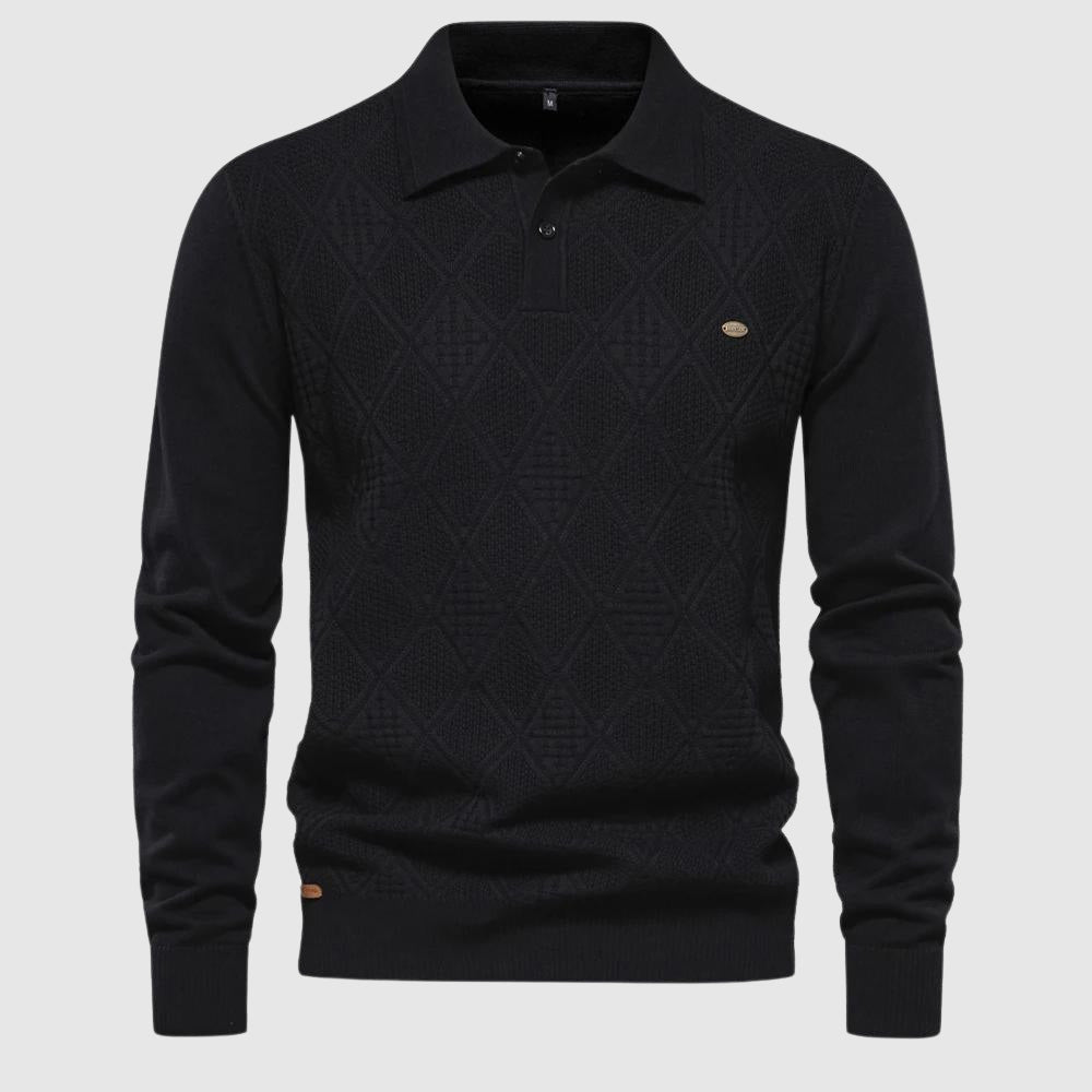 Long sleeve knitted sweater for men