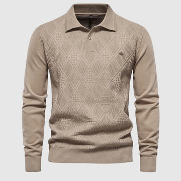 Long sleeve knitted sweater for men