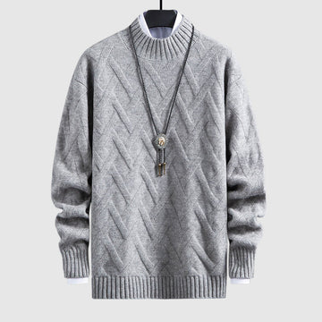 Men's long sleeve knitted winter sweater