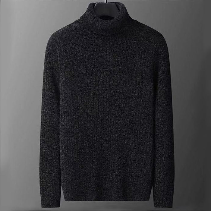 Men's textured turtleneck sweater