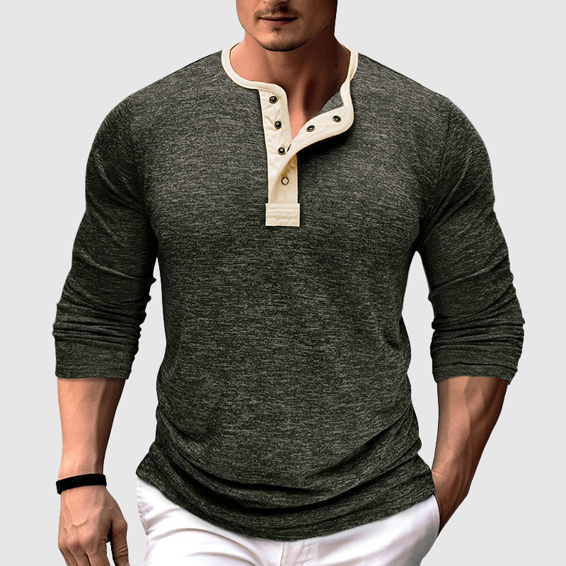 Classic shirt  with contrast stitching for men