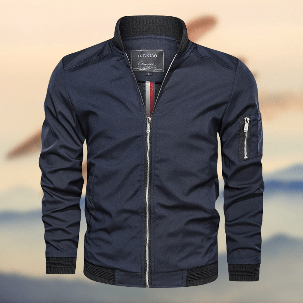 Men's lightweight bomber jacket for a modern street style