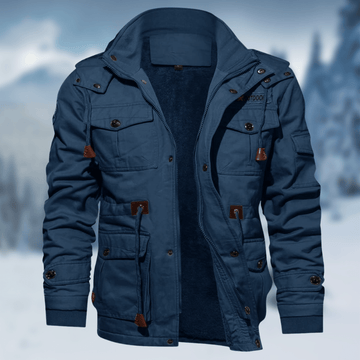 Men's outdoor utility jacket for rugged adventures