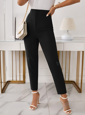 Hada - Comfortable High-waist Straight Pants