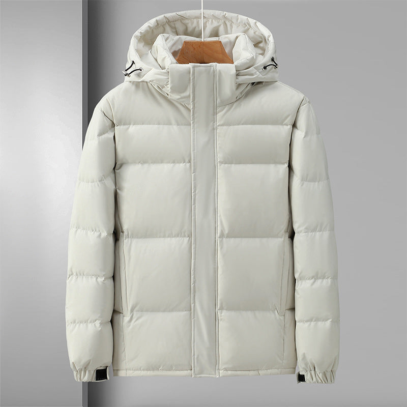 Winter hooded down jacket for men and women