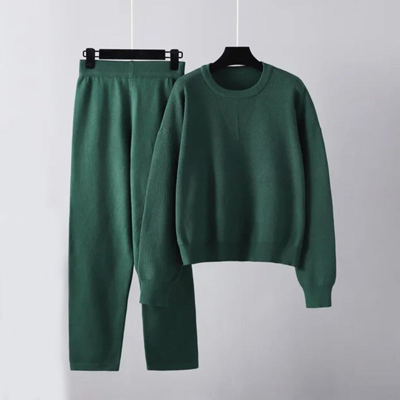 Women's autumn/winter oversized loose knitted sweater set