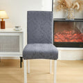 Jacquard Damask Tailored Chair Seat Slipcover