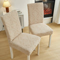 Jacquard Damask Tailored Chair Seat Slipcover
