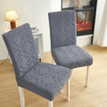 Jacquard Damask Tailored Chair Seat Slipcover