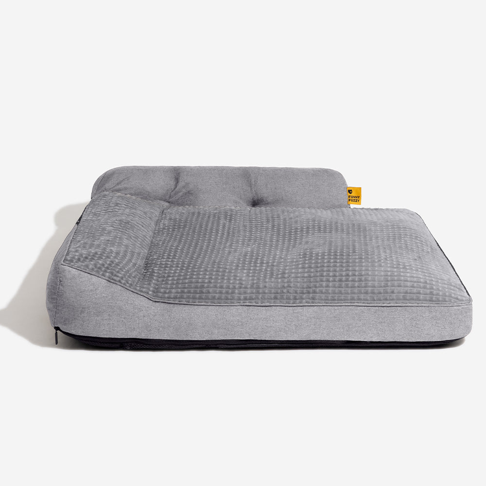 Ribbed Bolstered Pet Bed