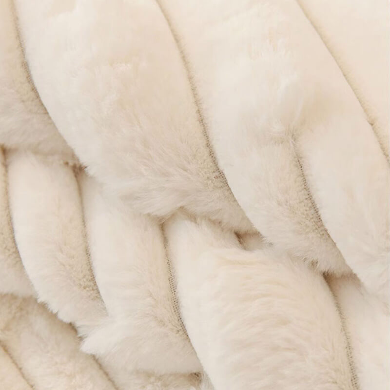 Minimalist Faux Fur High-Pile Sofa Cover