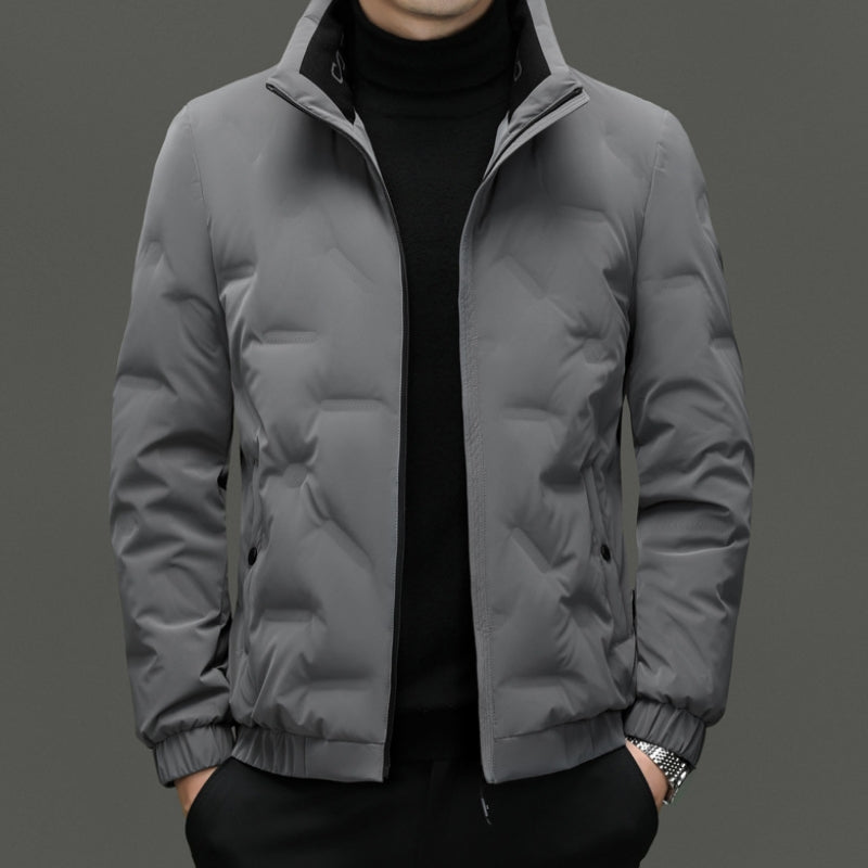 Men's winter loose fit stand-up collar jacket