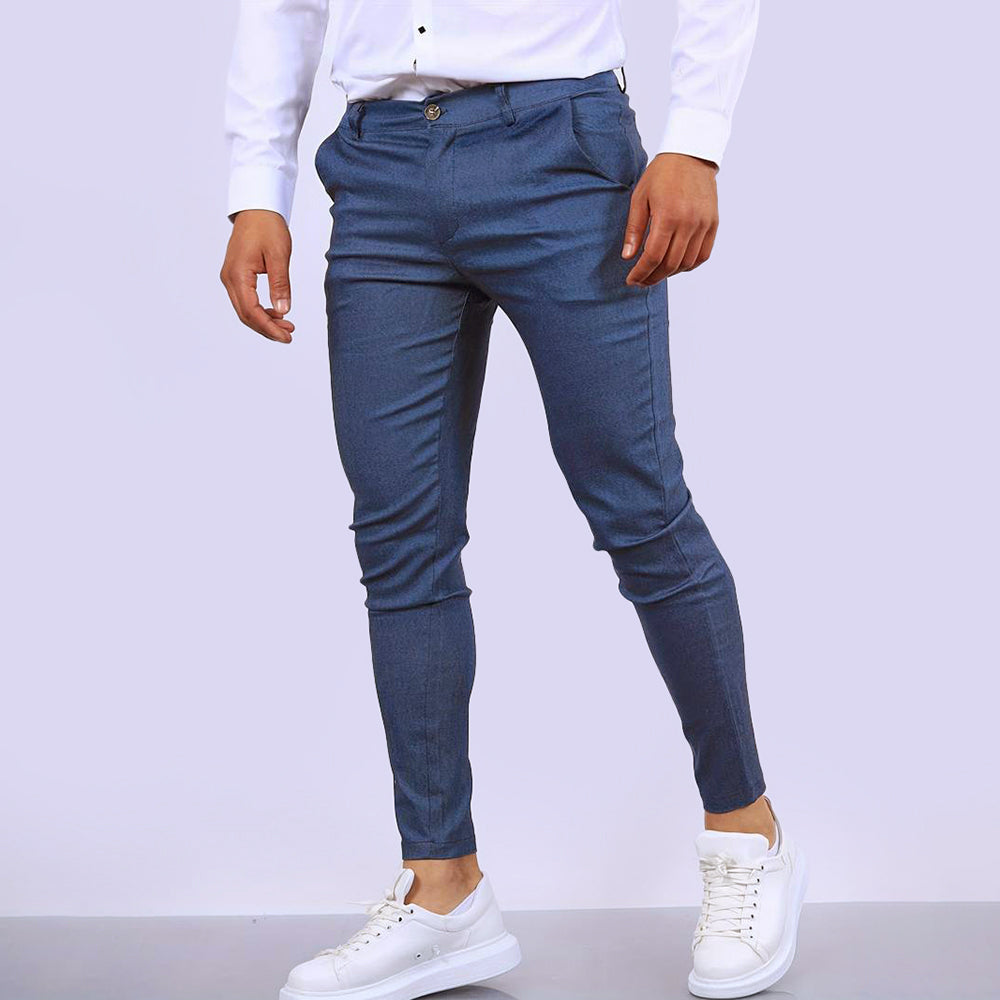 Men's casual pants with slim fit