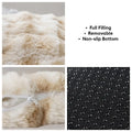 Faux Fur Low Entry Bolster Pet Bed