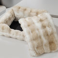 Faux Fur Low Entry Bolster Pet Bed